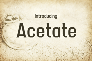 Acetate: A Striking Display Typeface for Editorial Design