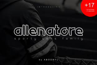 Allenatore Family Font for Bold Craft Designs