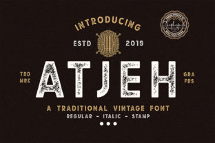 Atjeh Family: A Vintage Sans Serif Typeface for Editorial Design