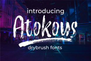 Atokous Typeface for Bold Craft Designs