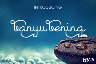 Banyu Bening: A Playful Cursive Font for Designers