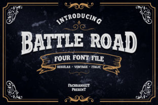 Battle Road Typeface for Bold Vintage Branding