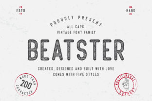 Beatster: A Vintage Display Typeface for Editorial Design