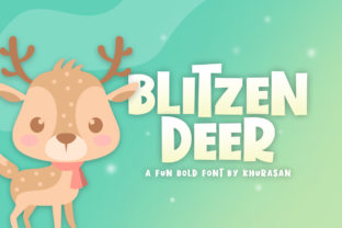 Blitzen Deer: A Festive Typeface for Holiday Makers