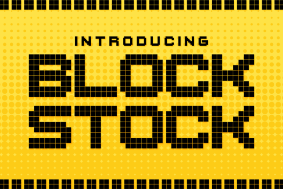 Block Stock: A Bold Display Font for Makers