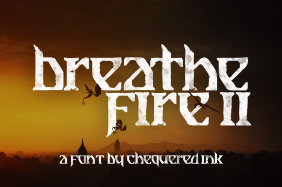 Breathe Fire II: A Modern Display Typeface for Gothic Web Design