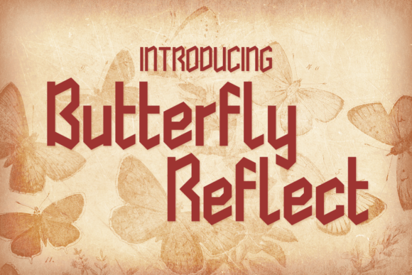 Butterfly Reflect: A Unique Display Typeface for Editorial Design