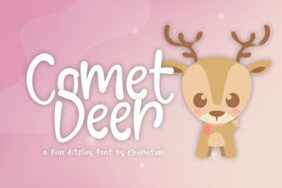 Comet Deer: A Cheerful Winter Typeface for Makers