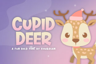 Cupid Deer: A Festive Display Font for Holiday Designs