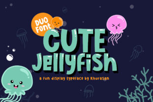 Cute Jellyfish: A Whimsical Display Typeface for Modern Editors