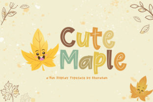Cute Maple: A Whimsical Display Font for Creative Projects