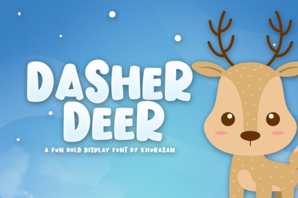 Dasher Deer: A Cheerful Winter Typeface for Web Design