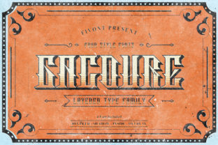 Gacoure Family: Bold Display Fonts for Makers