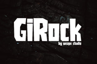 Girock: A Bold Display Typeface for Modern Editors
