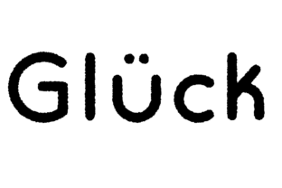 Gluck Bold Rough Typeface for Makers