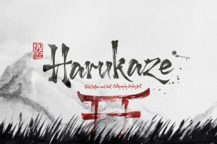 Harukaze: A Bold Brush Typeface for Editorial Design