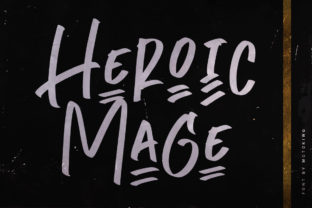 Heroic Mage Font: Bold Handwritten Style for Makers