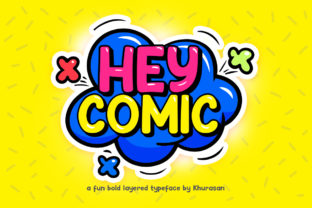 Hey Comic: A Whimsical Display Typeface for Makers