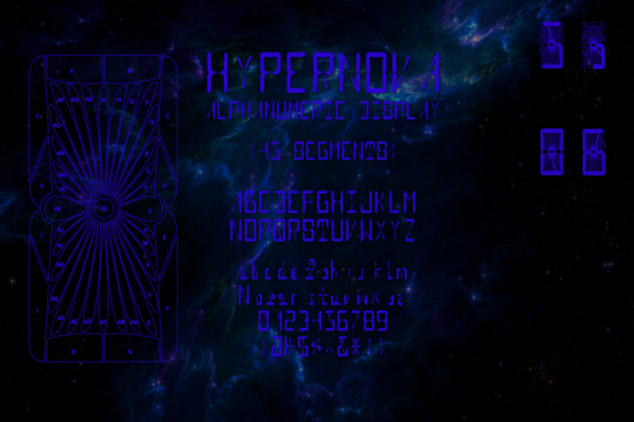 Hypernova Alphnum: The Ultimate Display Font for Crafters