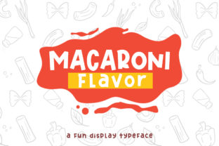 Macaroni Flavor: A Whimsical Display Typeface for Crafters