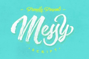 Messy Script: A Hand-Painted Display Typeface for Bold Campaigns