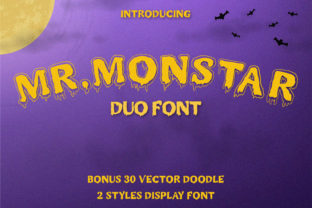 Mr. Monstar: A Spooky Display Typeface for Digital Design