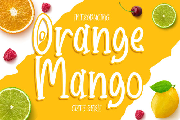 Orange Mango: A Sweet Display Typeface for Editors