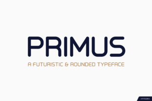 Primus Typeface: Clean Geometric Design