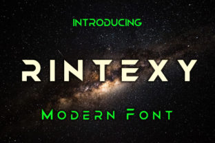 Rintexy: A Modern Geometric Typeface for Makers