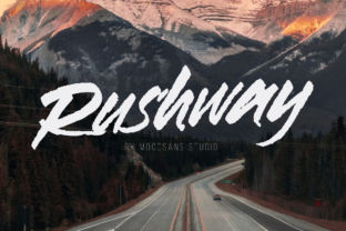 Rushway Display Font for Editorial Headlines