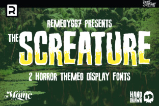 Screature: A Bold Display Font for Editorial Impact