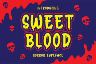 Sweet Blood Typeface for Horror Branding
