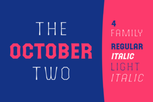 The October Two: A Clean Display Typeface