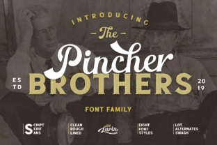 The Pincher Brothers Family: Bold Display Typography