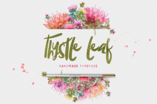 Thysle Leaf Typeface for Handmade Brands