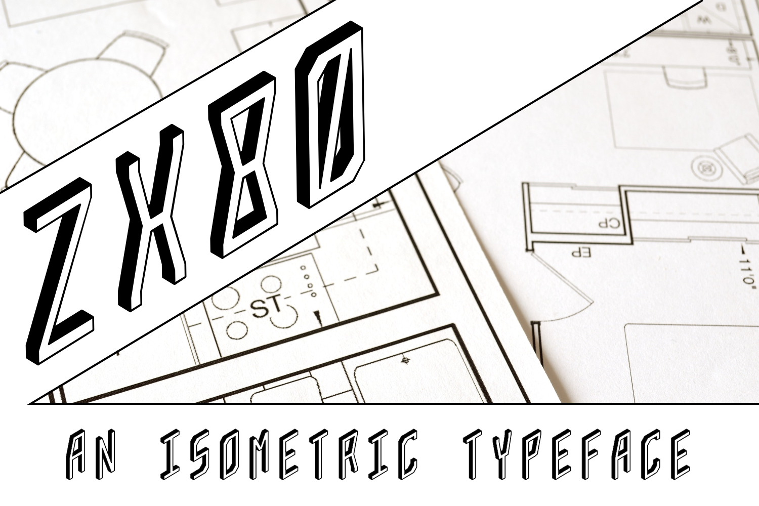 ZX80: A Display Font for 2.5D Branding